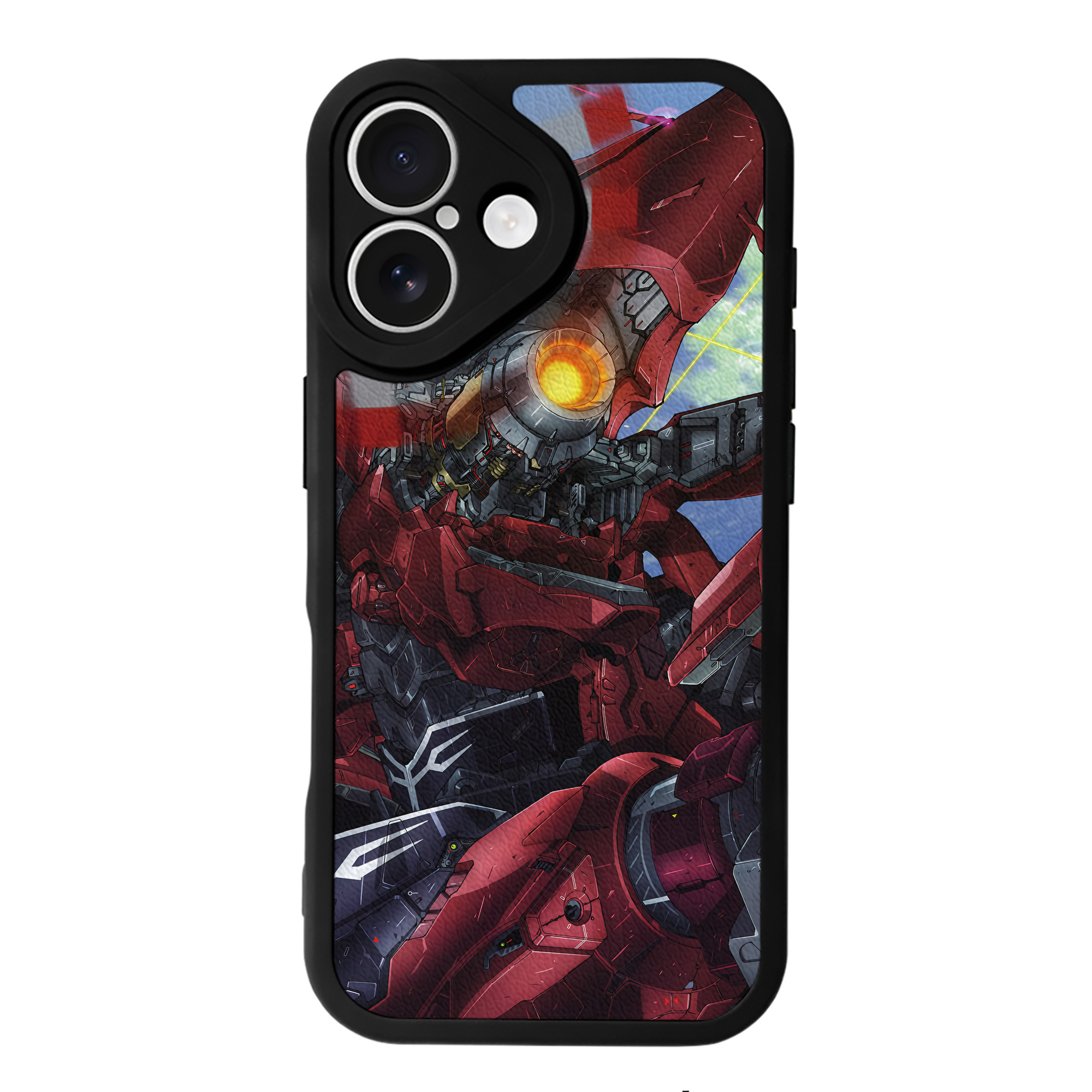 （画像用） 機動戦士ガンダム Mobile Suit Gundam 【iPhone 16シリーズ対応】シリコンスマホケース（レザー調） 材質：シリコン
